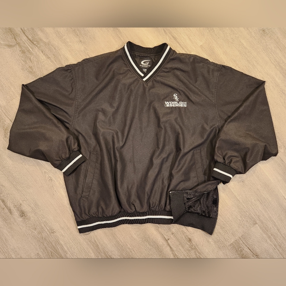 Vintage Chicago White Sox Pullover Windbreaker 2005 World Series Mens Size XXL